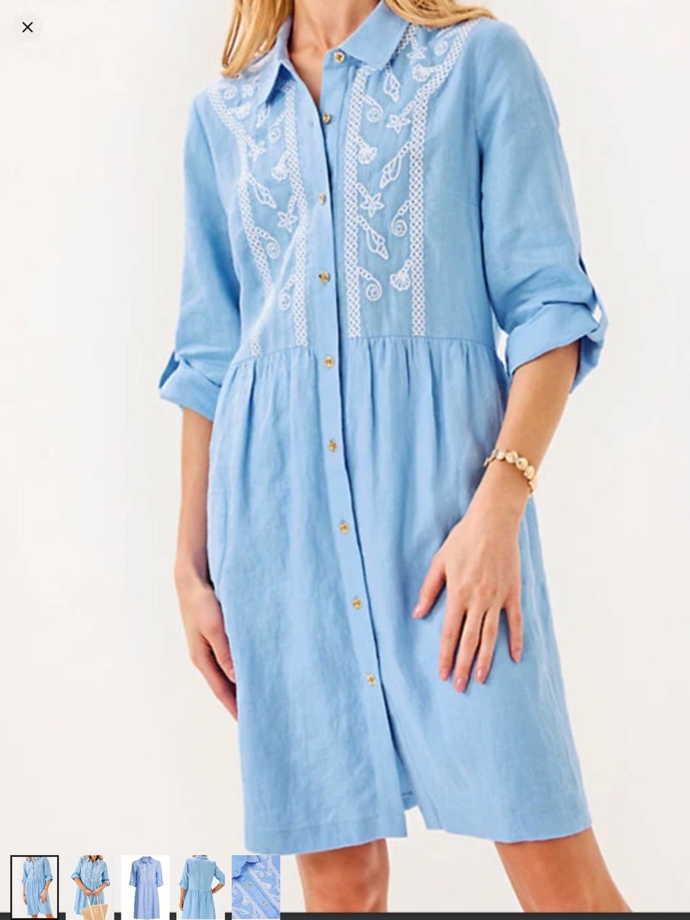 NWT NEW Lilly Pulitzer Sharla Dressin Jacaranda
Blue Size Med